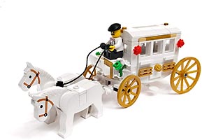 Набор LEGO WEDDING-HORSE-DRAWN-CAB-INSTRUCTIONS