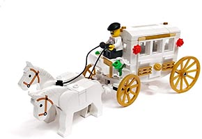 Набор LEGO WEDDING-HORSE-DRAWN-CAB-INSTRUCTIONS