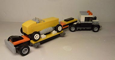 Набор LEGO Транспортер гоночной машины
