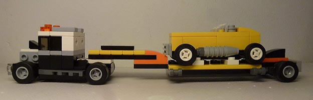 Набор LEGO Транспортер гоночной машины
