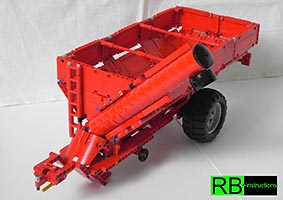 Набор LEGO MOC-7142 Horsch overloading trailer for Claas Xerion 5000 (Uberladewagen)