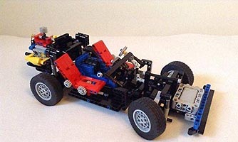 Набор LEGO MOC-7300 LEGO 8860 Studless retro car chassis.  Free instructions