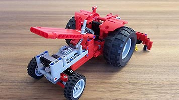 Набор LEGO MOC-7304 851-1 Red Tractor 40 Years Anniversery Edition