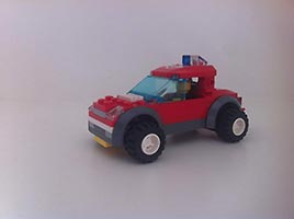 Набор LEGO MOC-7314 Пожарная машина и прицеп