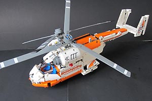 Набор LEGO MOC-7342 42052 C model: Twin Spin Helicopter!