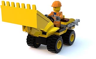 Набор LEGO MOC-7463 Mini Excavator