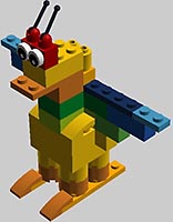 Набор LEGO MOC-7551 Орел-дракон