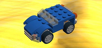 Набор LEGO 31027 alternate Blue Car