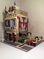 Набор LEGO MOC-7611 Китайский ресторанчик на вынос с открытой  террасой