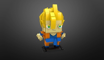 Набор LEGO MOC-8066 Goku SSJ 2