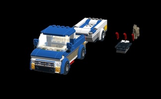 Набор LEGO MOC-8117 60117 Pickup Truck and Trailer