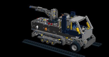 Набор LEGO 42055 C model-harftrack vehicle with rubber band gun