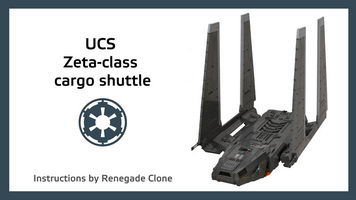 Набор LEGO MOC-8143 UCS Zeta-class cargo shuttle