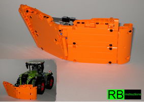 Набор LEGO MOC-8161 snow plow for Claas Xerion 5000 (Schneepflug)