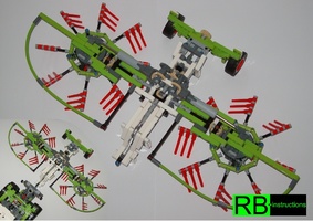 Набор LEGO MOC-8165 Rake for Claas Xerion 5000 (Schwader)