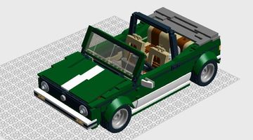 Набор LEGO 10242 set alternate VW Golf MK I convertible (pdf version)