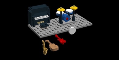 Набор LEGO MOC-8350 Музыкальные инструменты