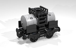 Набор LEGO MOC-8428 4-Wheel Tanker (mini, gray)