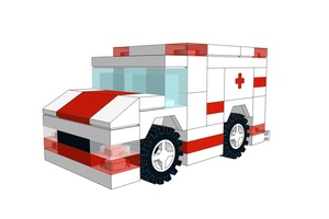 Набор LEGO MOC-9027 Скорая помощь