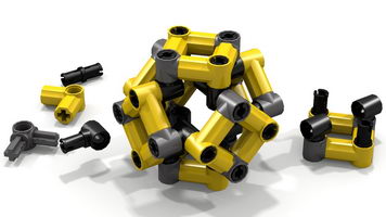 Набор LEGO MOC-9694 Truncated Octahedron (Technic Sphere)