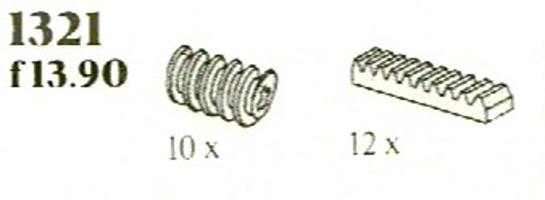 Набор LEGO 1321 Worm Gear and Racks
