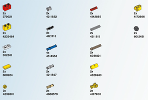 Набор LEGO 2000709 Комплект запасных частей для набора 'Машины и механизмы' 2