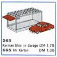 Набор LEGO 265-2 Фольксваген Карманн Гиа с гаражом