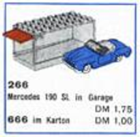 Набор LEGO 266-2 Мерседес-Бенц 190SL с гаражом