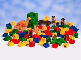 Набор LEGO 2852 Большое ведро с деталями динозавров