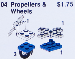 Набор LEGO 4 Propellers and Wheels