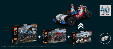 Набор LEGO Шасси - юбилейная модель к 40-летию Лего Техник (собрана из 42057 + 42061 + 42063)
