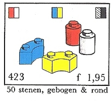 Набор LEGO 423-4 Изогнутые и круглые кирпичики