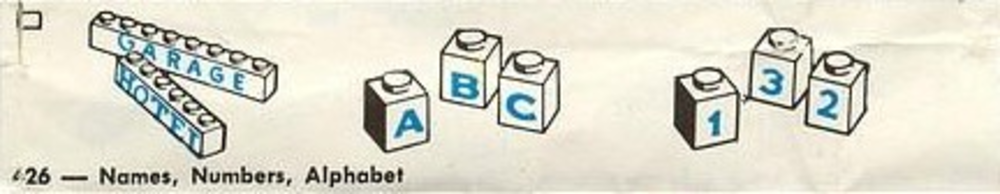 Набор LEGO 426-2 Names, Numbers, Alphabet