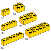 Набор LEGO 5003171 Misc Yellow Brick Pack
