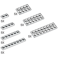 Набор LEGO 5003173 Белые пластины
