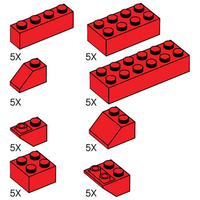 Набор LEGO 5003174 Misc Red Brick Pack