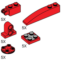 Набор LEGO 5003175 Specialty Red Bricks Pack
