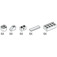 Набор LEGO 5003185 Simple and Motorized Mechanisms White Elements Pack