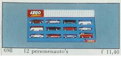 Набор LEGO 698-2 12 машин