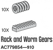 Набор LEGO 779854 Rack and Worm Gears