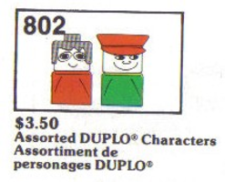 Набор LEGO 802-4 Персонажи Дупло в ассортименте