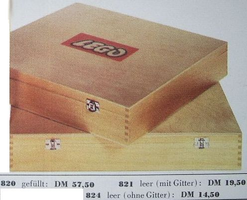 Набор LEGO 824 Wooden Storage Box Large (Double Latch), Empty, without Lattice