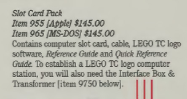 Набор LEGO 955-2 Lego TC logo Slot Card Pack (Apple)