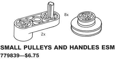 Набор LEGO 9839 Small Pulleys and Handles Early Simple Machines