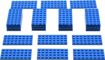 Набор LEGO 991221 Синие пластины (25 штук)