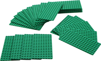 Набор LEGO 991223 Маленькие зеленые пластины (25 штук)