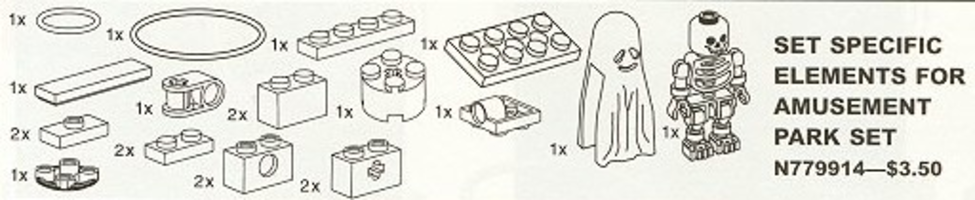 Набор LEGO 9914 Set Specific Elements for Amusement Park Set