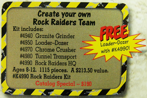 Набор LEGO K4990 Rock Raiders Kit