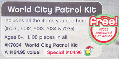 Набор LEGO K7034 World City Patrol Kit