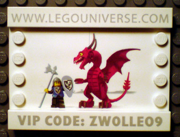 Набор LEGO lup03 Lego Universe Promo 2009 Zwolle - Dragon and Knight